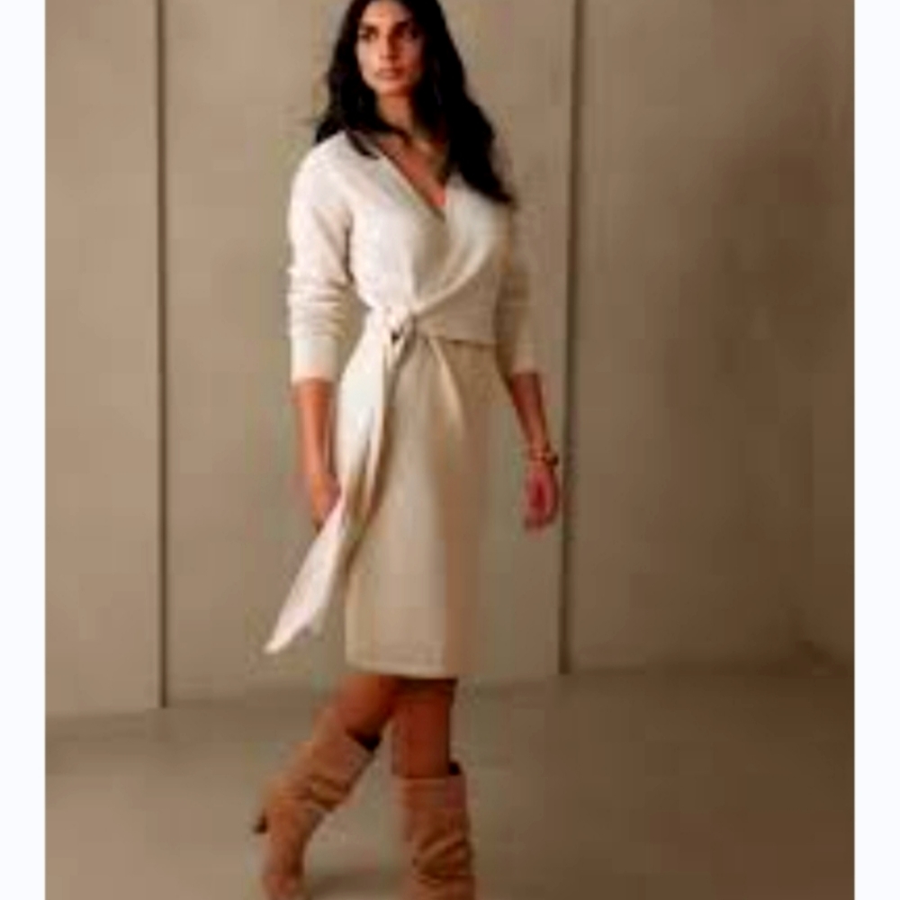 Soft & Sexy Wrap Style Sweater Dress